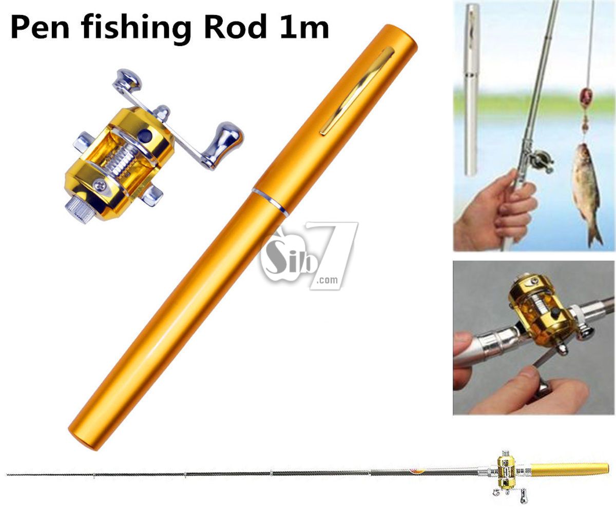 Sports & Outdoors :: Sport Accessories :: Flywheel Pen Style Telescoping  Mini Fishing Rod