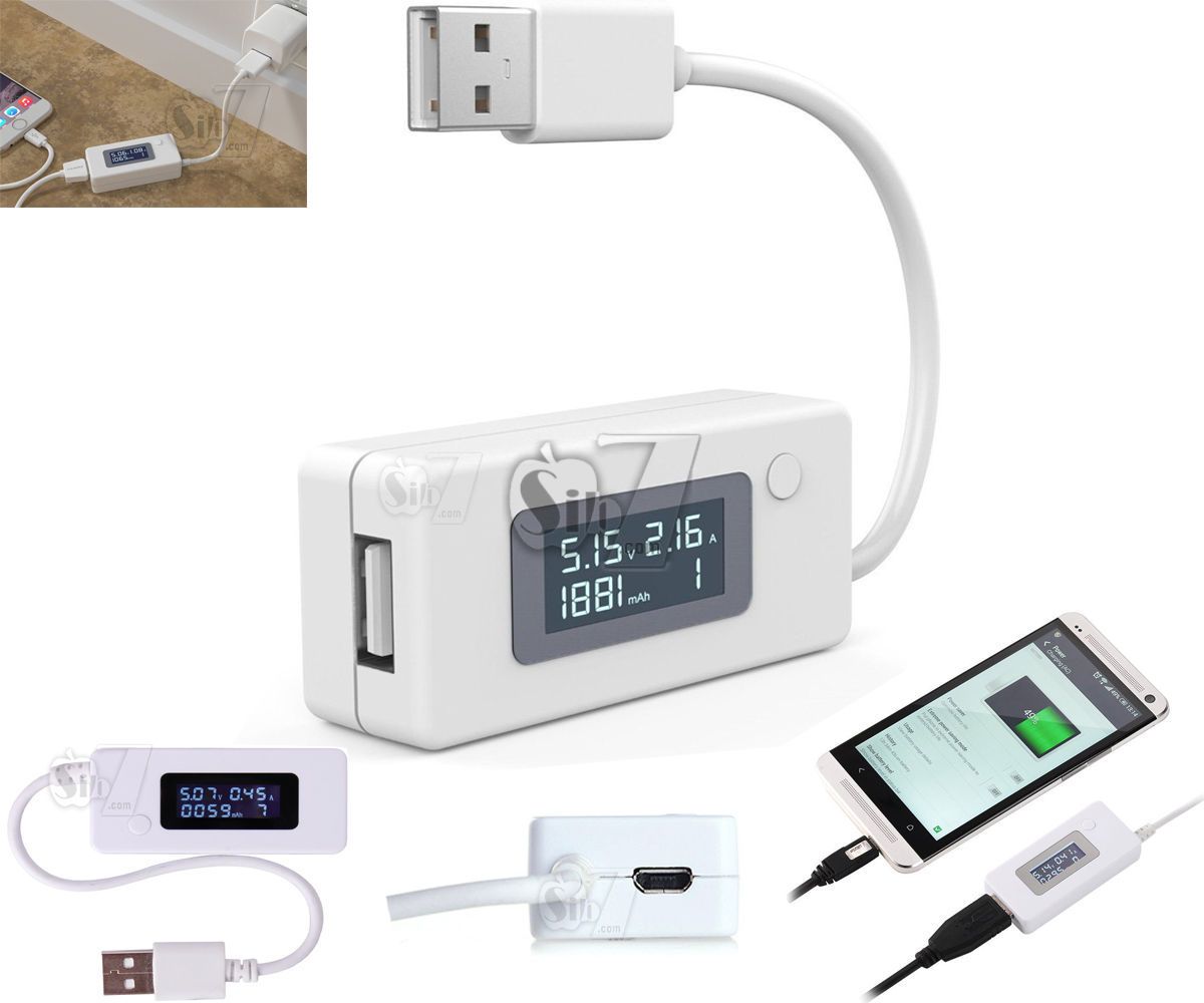 KCX-017 Micro USB Current Voltage Tester – Power Detector For Chargers, Power Banks & Cables (Works With KCX-017)