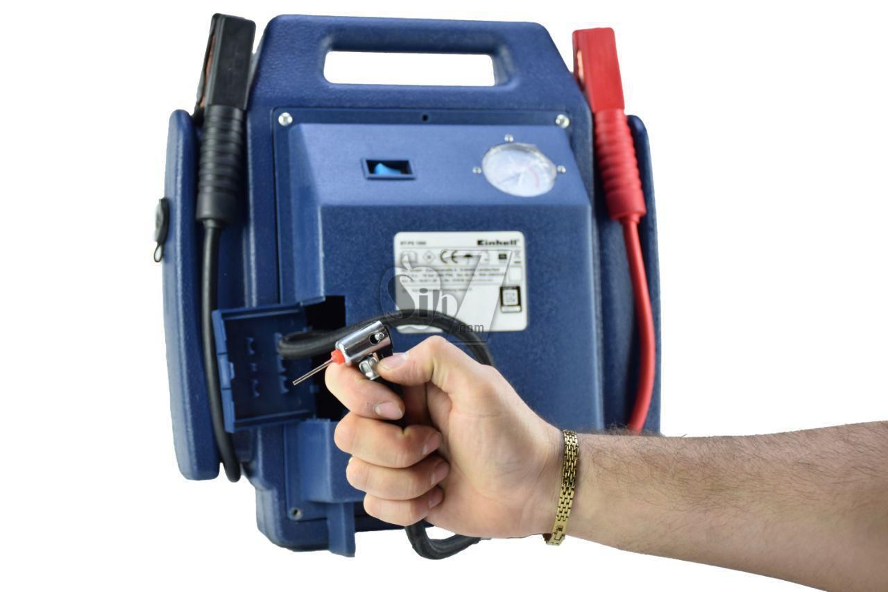 AutoMaximizer Car Emergency Roadside Tool Kit with Portable Air Compressor Jumper Cables etc.