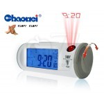 CHAOWEI CW8097 Clapping Controlled Backlight Projection Clock , Sound Activated LCD Digital Clock