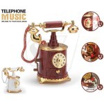 My6059 Classic Telephone Shape Mechanical Music Box and jewelry box Musical Toy Decoration