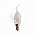 لامپ ال ای دی رشته ای 2 واتی شمعی اشکی شفاف سری جدید فوق کم مصرف با رتبه انرژی آ++