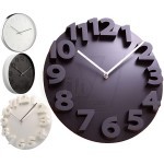 LX-6100 3D Big Modern Contemporary Round Quartz Analog Wall Clock