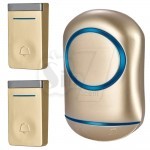 2N188-GG Dual Button wireless Digital Door Chime and Self Powered Smart Doorbell