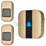 2S196-GG Dual Button wireless Digital Door Chime and Smart Doorbell