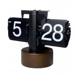 WR-BB Model Round Wooden Stand Desk Mechanical Retro Page Turning Scale shape Flip Clock