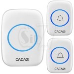 زنگ اخبار وایرلس CACAZI مدل A10 سفید دو شستی