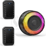 زنگ اخبار وایرلس 2 شستی چراغدار مدل ML101 مشکی