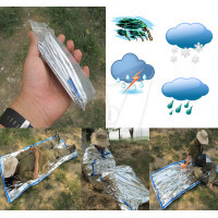 Reusable Waterproof Emergency Foil Sleeping Bag Outdoor Survival Hiking Camping
