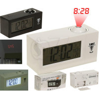 DS-3605 Voice Control Projection Clock, Multi Function Sound Activated Backlight LCD Digital Alarm Clock