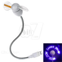 پنکه  جادویی انعطافی با قابلیت نمایش متن و پیغام چراغدار توسط چراغ پره ها و تامین برق از پورت یو ا س بی