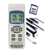 4 CHANNELS intuitive logging THERMOMETER with SD CARD REAL TIME DATA LOGGER New Lutron TM947SD
