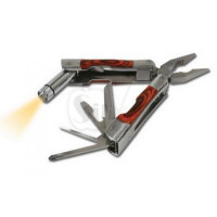 Handy Wooden Tools Set with Flashlight 121