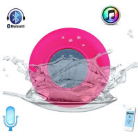 BTS-06 Mini Waterproof Hands-free Bluetooth Speaker with MIC & Suction Cup