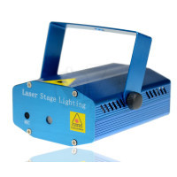 مینی رقص نور لیزری سبز و قرمز بدنه فلزی دارای سنسور صدا