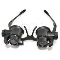 ذره بین عینکی چراغدار 3 لنز مدل جی9892