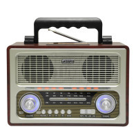 Kemai MD-1800UR 3Band Wooden Classic Radio and USB MP3 Player