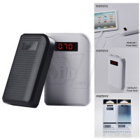 پاور بانک 10000 میلی آمپر با صفحه نمایش پرودا سفید و مشکی Proda