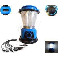 8 LED GSH-T6055A Rechargeable Solar Camping Lantern light with USB output charger
