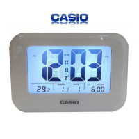 CASIO SMART LIGHT LCD ALARM CLOCK with Light Sensor , Calendar and Thermometer