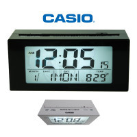 CASIO SC1809 Light Sensor Digital Alarm LCD Clock with Calendar and Thermometer