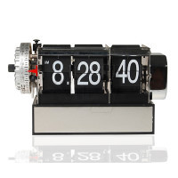 Small Size Retro Page Gear Flip Clock with hour, Minute, second