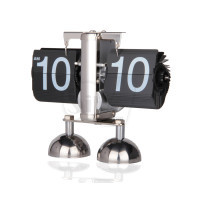 ساعت فلیپ ورقی چرخشی طرح ستونی دوطرفه