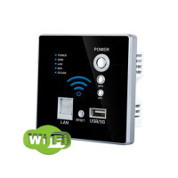 کلید دیواری توکار قابلیت روتر وایرلس و ریپیتر وای فای و اکسس پوینت دارای پورت یو اس بی و شبکه لن