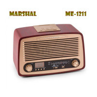Marshal ME-1211 Wooden Style Classic Radio with USB-SD MP3 Player and AUX IN