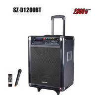  SZ-D1200BT CONCORD 2000w Portable Active Speakers with Wireless MIC , Bluetooth Connectivity and FM Radio