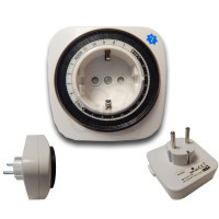 SEVEN SE-DT20 3500W Programmable Digital Weekly Timer Switch Socket Plug with LCD