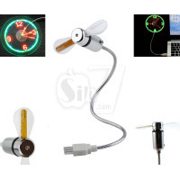 پنکه چراغدار جادویی با نمایش ساعت بصورت عقربه ای و آنالوگ و تامین برق از پورت یو ا س بی