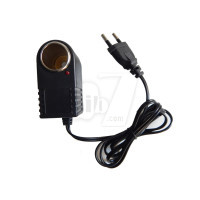 EU Plug 1000mA AC power Supply/ Quick Charger 220V AC to 12V  DC Car Cigarette Lighter Charger Inverter