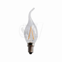 2W LED Filament Candle shape Bulb Light , New Technology and Wide Beam Angle