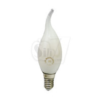 4W Opaque glass LED Filament Candle shape Bulb Light , New Technology and Wide Beam Angle