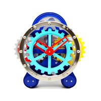 MKTIME HY-G001 Modern fashion 3D art luxury Metal Desktop Gear Clock