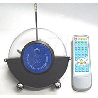 دستگاه نمایش ساعت و تبلیغات متنی در هوا ، ال ای دی آبی ، با ریموت کنترل