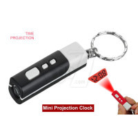 WF-668 Digital Mini LCD Projection Clock with Keychain