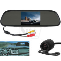 Car Rearview Mirror with 3.5 inch LCD Monitor and Wireless Reverse Camera