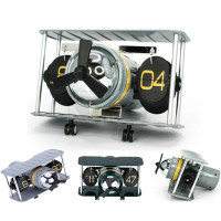 Retro Airplane Propeller Airscrew Desktop Auto Flip Clock