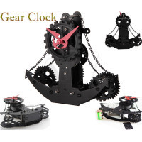 Vessel and Boat Shape Retro Mechanical  Luxury Gear Clock