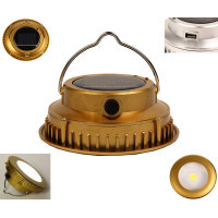 RY-T969 Multifunctional Rechargeable Solar Lantern and Camping Portable LED Light  with USB Power Bank