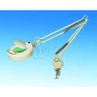 ذره بین مهندسی پایه دار مدل 120 با  90 لامپ اس ام دی، بزرگنمایی 5 برابر، قطر عدسی 11 سانتیمتر