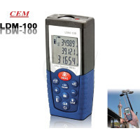 متر لیزری برند سم با برد 50 متری و قابلیت اندازه گیری فاصله و محاسبه مساحت و حجم