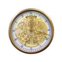 Wooden Shaped luxury Wall Round Gear Clock
