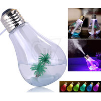 مینی بخور سرد یو اس بی به شکل لامپ حبابی بزرگ با چراغ رنگارنگ