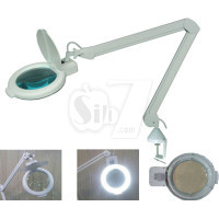 ذره بین مهندسی پایه دار مدل آر تی-206 با قطر عدسی 18 سانتیمتر و لامپ مهتابی 22 وات