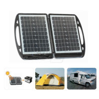 Topray 35W Solar Panel  Folding Suitcase DC Power Kit and Battery Charger
