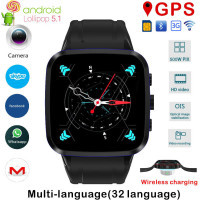 ساعت مچی هوشمند سیم کارتخور پیشرفته مدل اِن8 دارای آندروید5.1، شارژر بیسیم، وای فای، جی پی اس، قطب نما