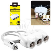 Joyroom C-M206 Three Cigarette Lighter With Dual USB Car Charger